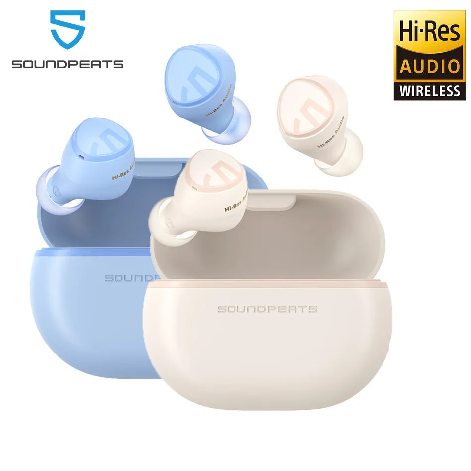 SOUNDPEATS MINI HS Wireless Earbuds – BT 5.3, AI Noise Cancelling, Hi-Res LDAC, 36H Playtime