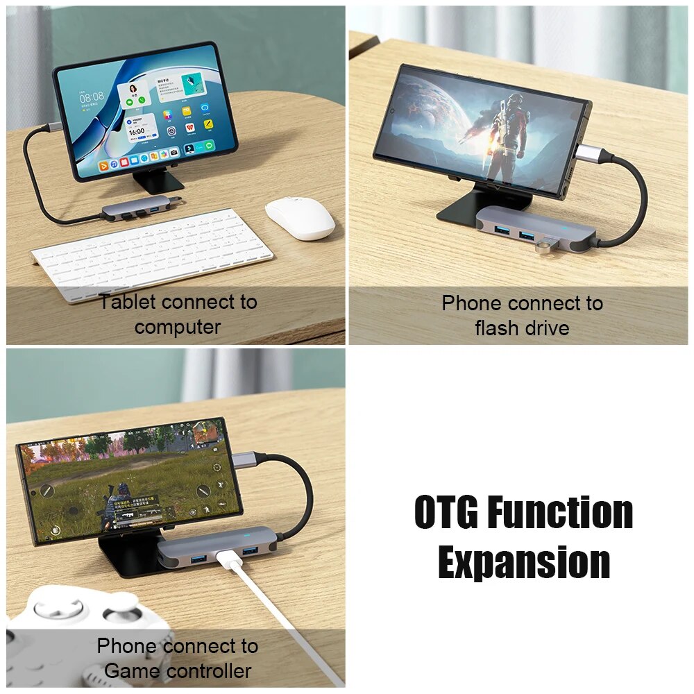 USB 3.0 4 Port Hub OTG Adapter 5GPB High Speed USB 3.0 2.0 Splitter 4 Lenovo Xiaomi Macbook Pro Air