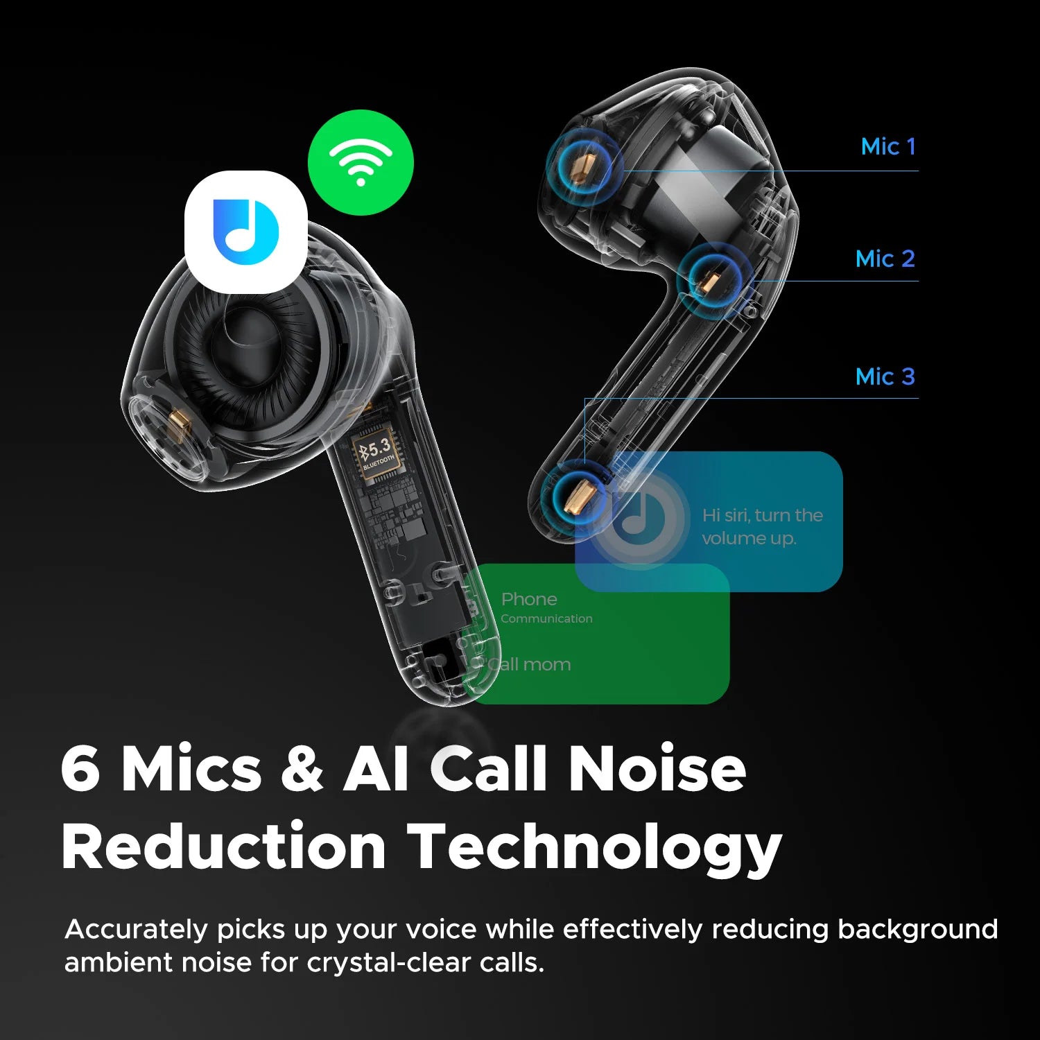 SOUNDPEATS Air4 Lite Wireless Earbuds – Hi-Res Audio, 6-Mic, Multipoint, 30Hrs Battery