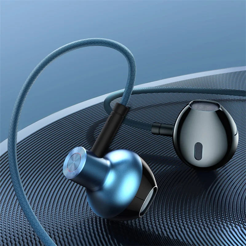 Baseus Bass Sound In-Ear Earphones with Mic | Wired Sport Headset for Phones & MP3