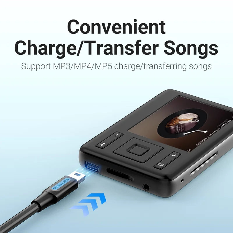 Vention Mini USB Cable Fast Charging & Data Transfer for Digital Camera, HDD, MP3, MP4, DVR, GPS