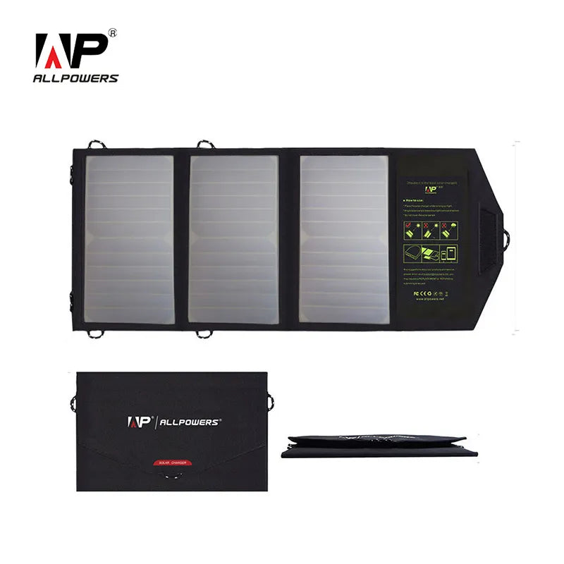 Solar panel 5V 21W Portable Phone Charger Solar Charger Dual USB Output Mobile Solar Battery Charger