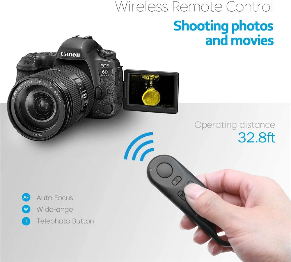 AODELAN BR-E1A Wireless Remote Shutter Release for Canon R5II R8 R50 RP M50II 850D 6DII and G7XIII