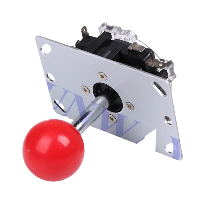 Top Classic 4/8-Way Arcade Game Joystick with Red Ball for 4 Microswitch On/Off Detection