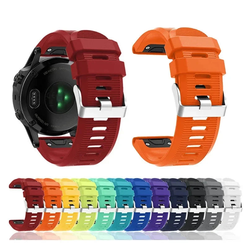 26 22 20MM Watchband for Garmin Fenix 5X 5 5S Plus 3 3HR Forerunner 935 945 Quick Release Silicone