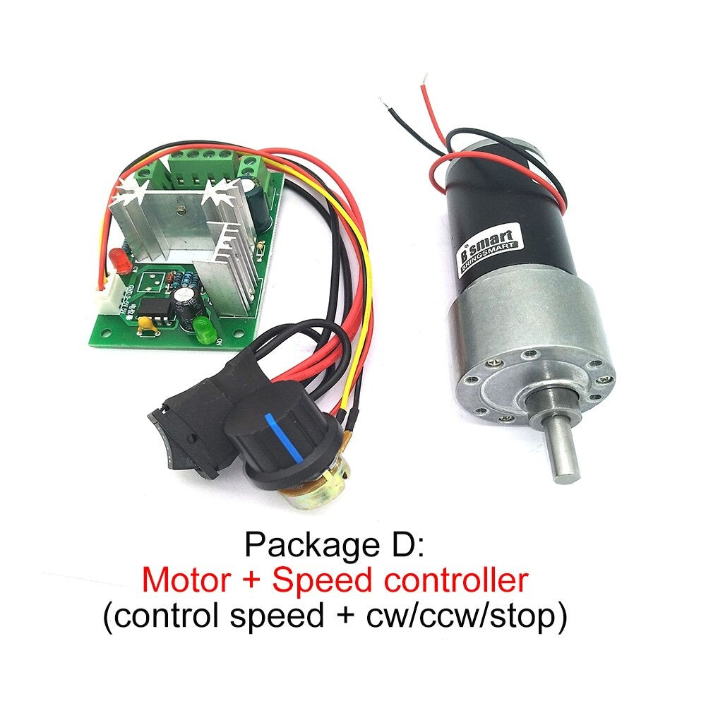 DC Gear Motor Reductor Engine High Speed High Torque Reversible DC Reversible Reduction Geared