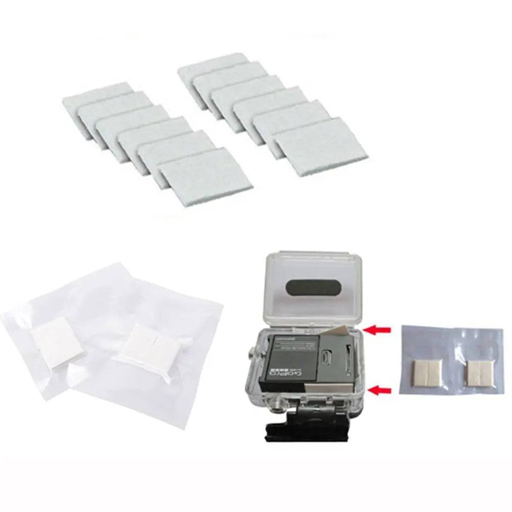 60pcs Anti-Fog Reusable Inserts for GoPro Hero 10/9/8/7/6/5/4/3+3, SJCAM, Xiaomi Yi Action Cameras