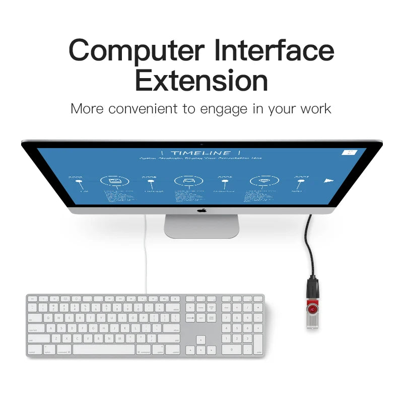 Vention USB 3.0/2.0 Extension Cable - Male to Female Data Cord for Smart TV, PS4, Xbox One, and PC