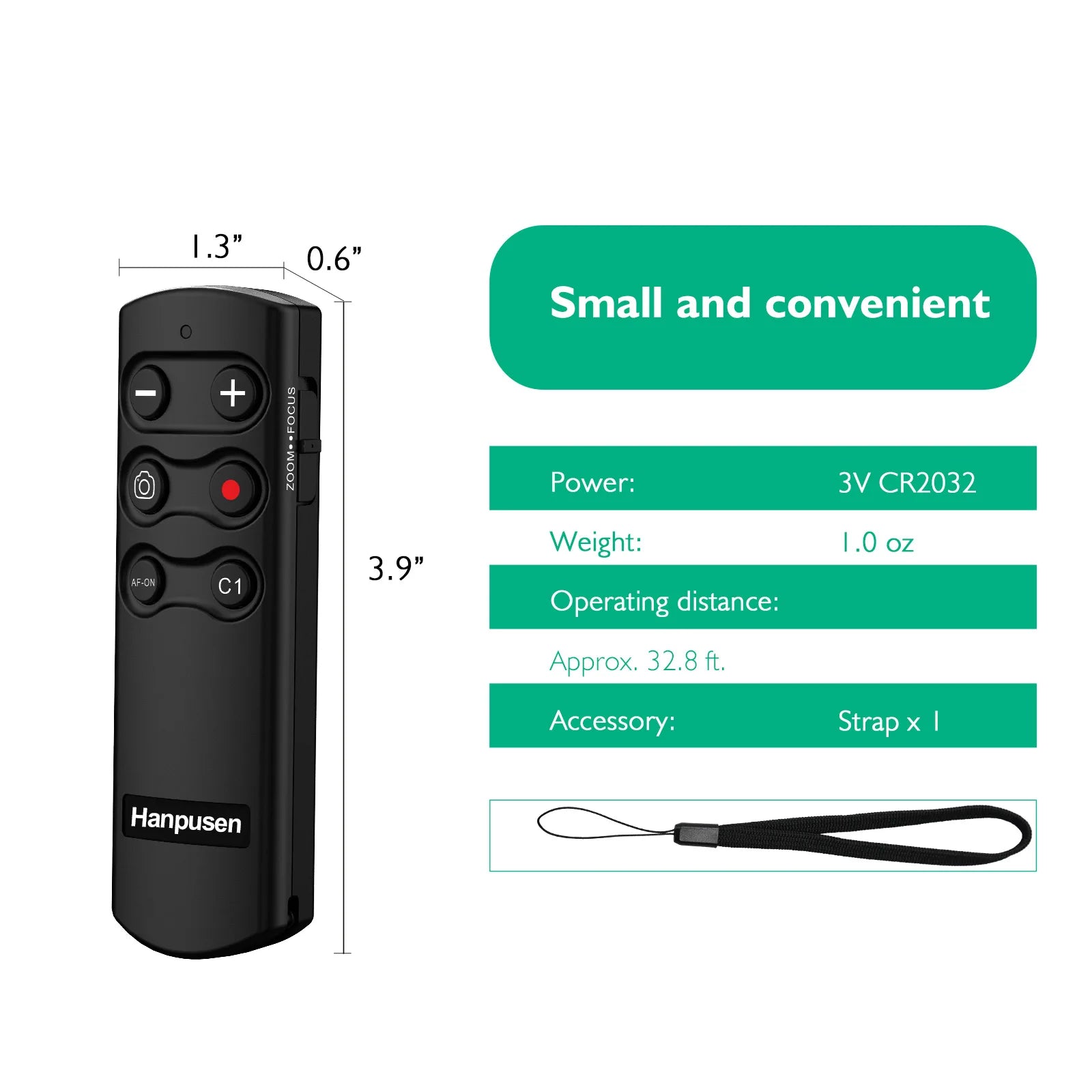 RMT-P1BT Wireless Remote Control for Sony ZV-E10 II, a7R V, a7 IV, FX30, RX100 VII, Vlogging & More