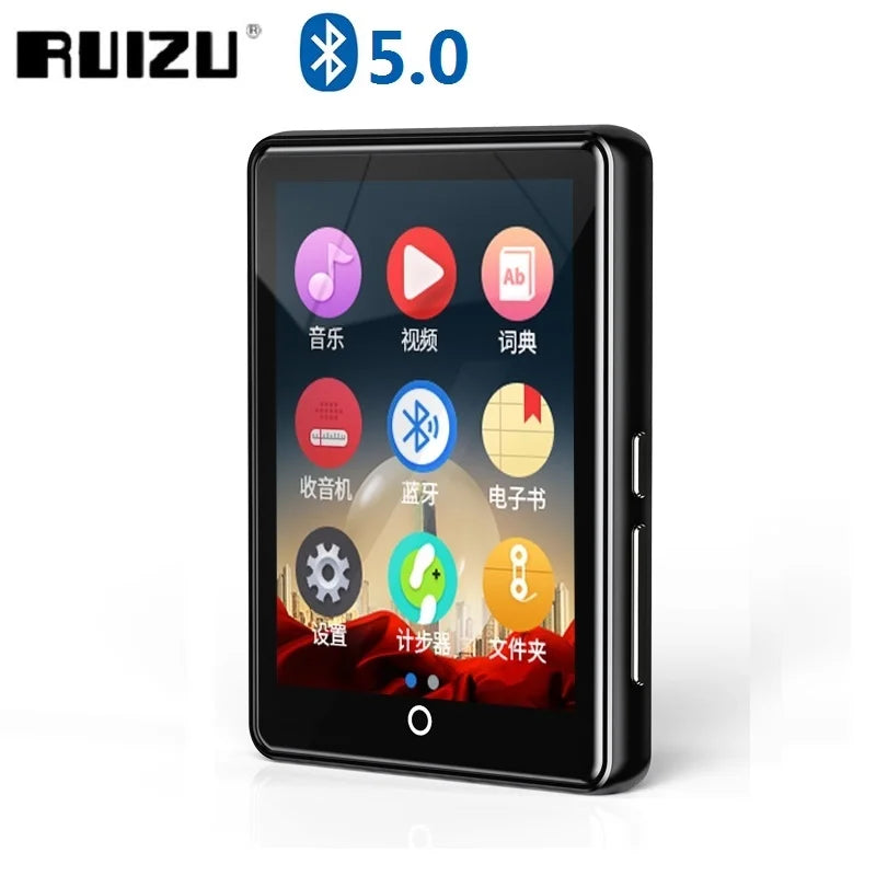 Metal Ruizu M7 Full Touch Screen Bluetooth MP3 Player 8GB 16GB HIFI Music Player with FM Radio