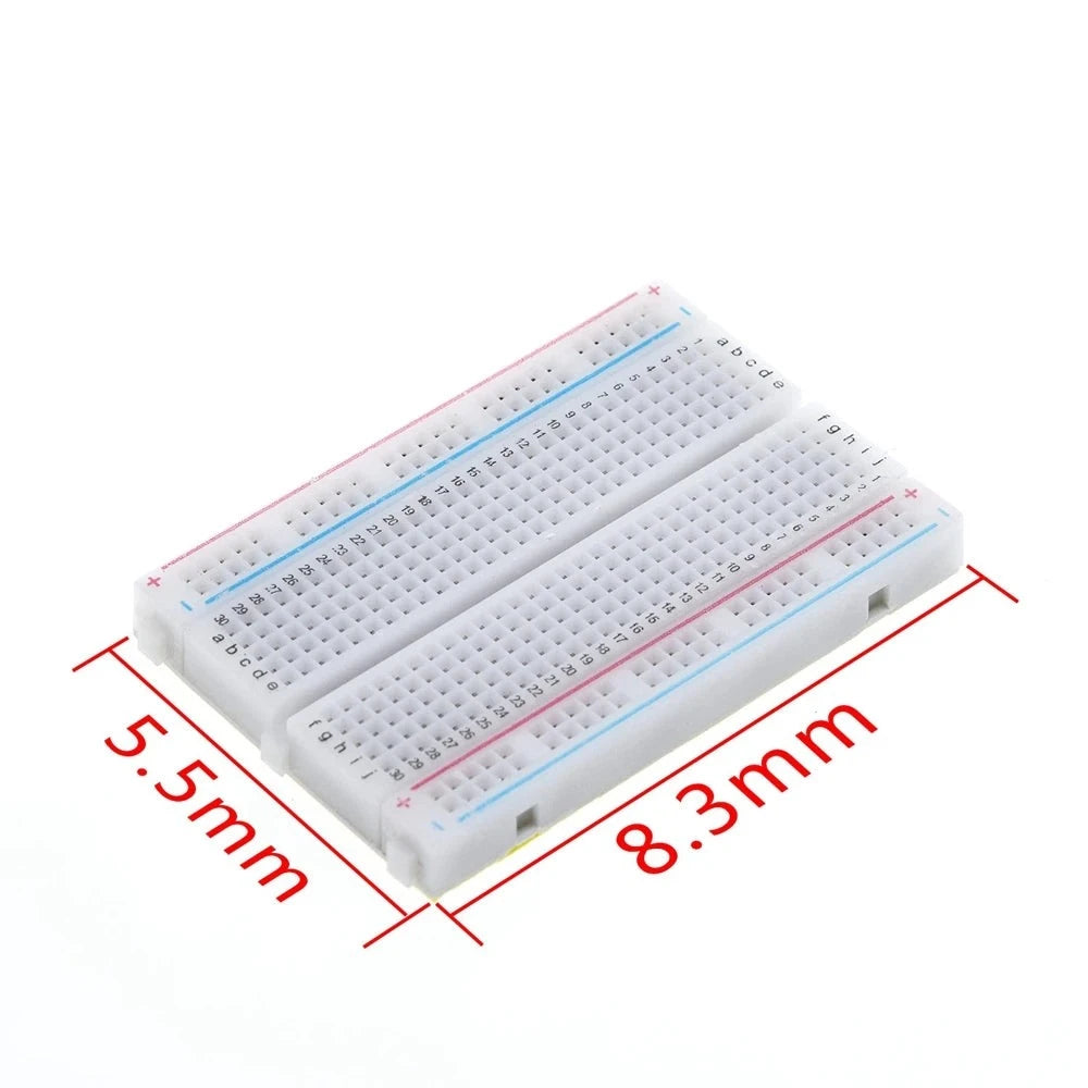 400 Tie Points Solderless 8.5CM x 5.5CM PCB Breadboard Mini Universal Test Protoboard DIY Bread Board