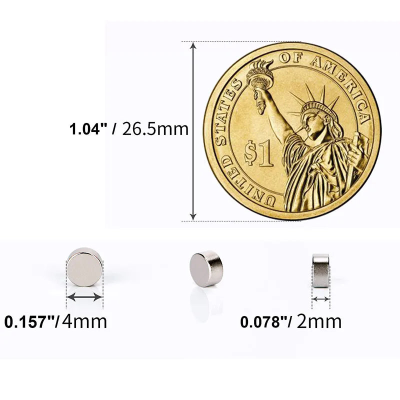 Neodymium Magnets 4x2 5x1 5x2 5x3 6x1 6x2 Super Strong NdFeB Permanent Magnetic Discs