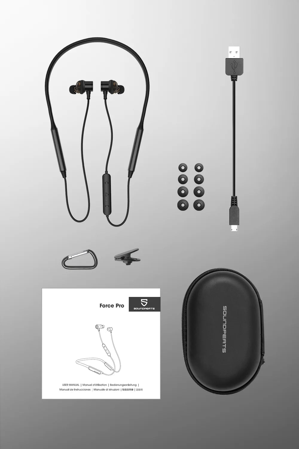 SOUNDPEATS Force Pro Bluetooth Wireless Earphones – CVC Mic, Super Bass, 22H Playtime