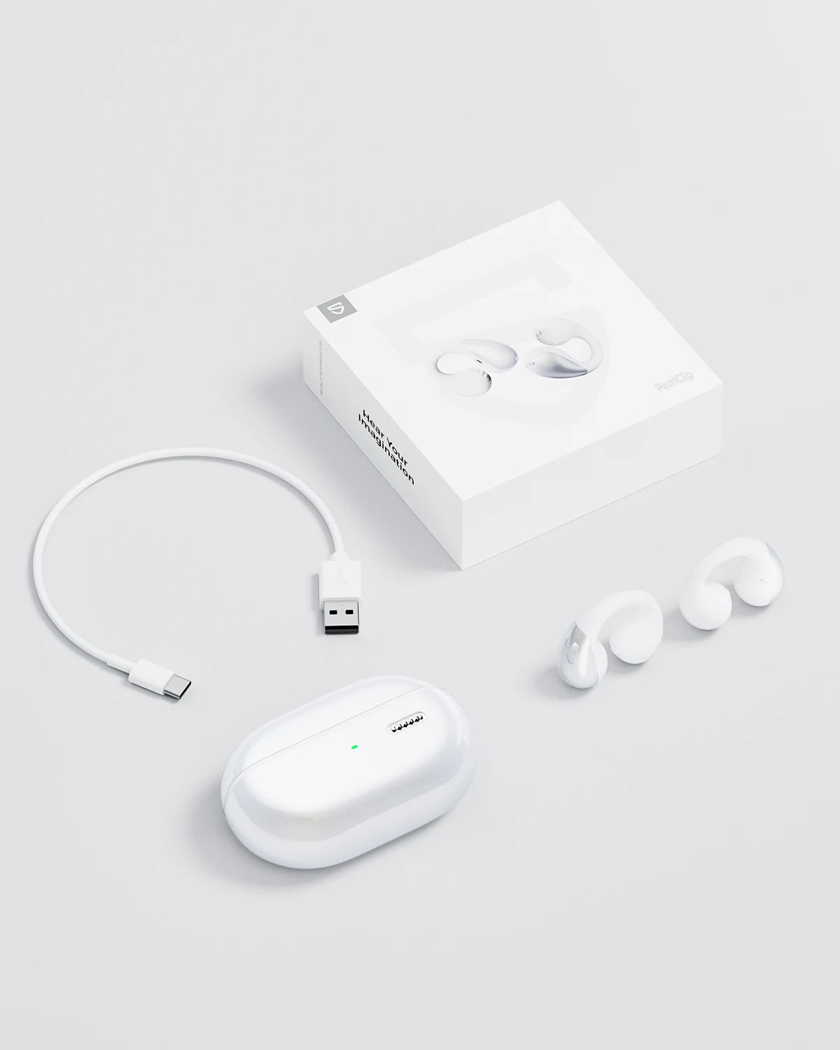 SoundPEATS PearlClip Wireless Earbuds: Bluetooth 5.4 Open-Ear Sports Earphones Dual-Connection & Mic