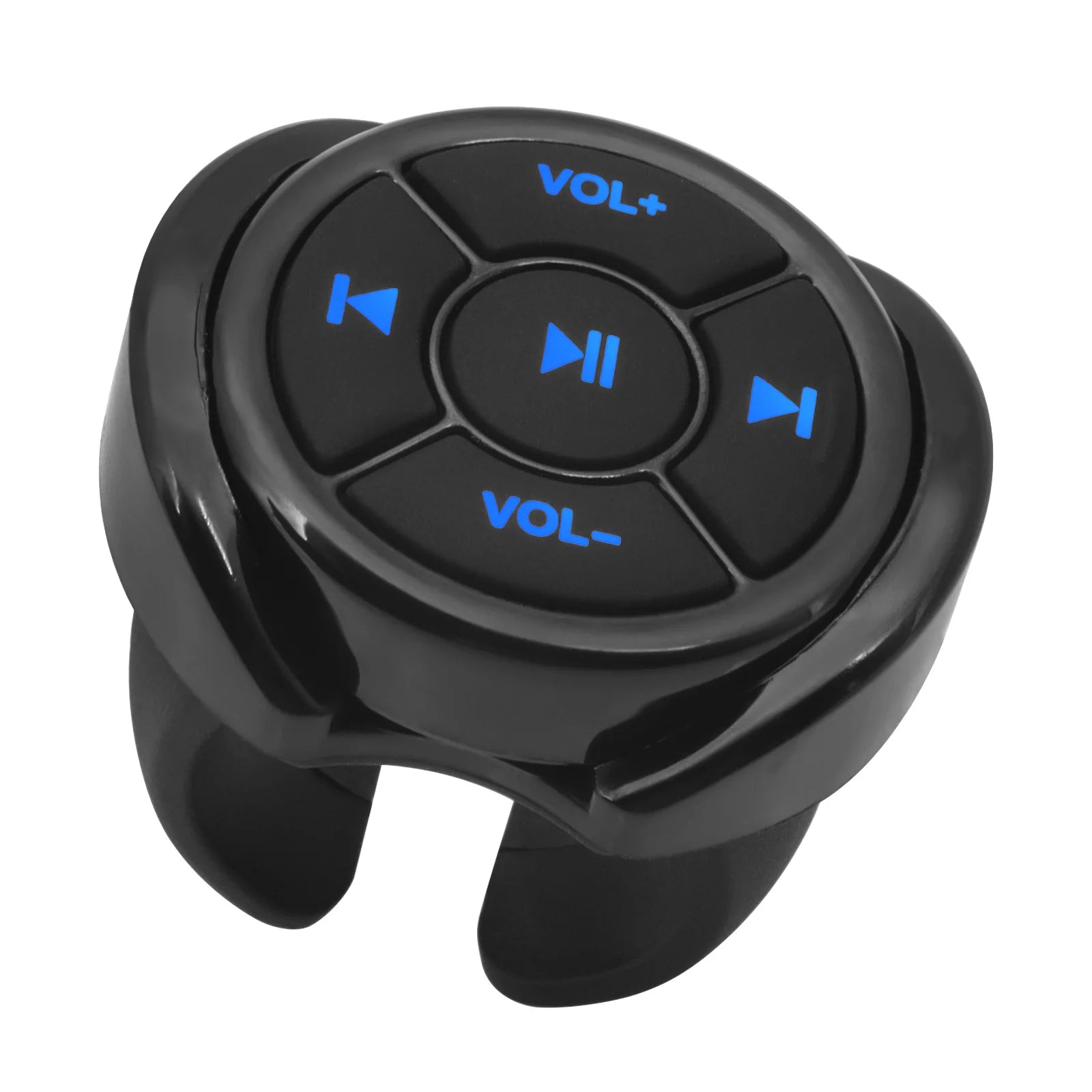 Wireless Bluetooth-Compatible Media Button Remote Controller for IOS/Android, Car & Motorcycle Use