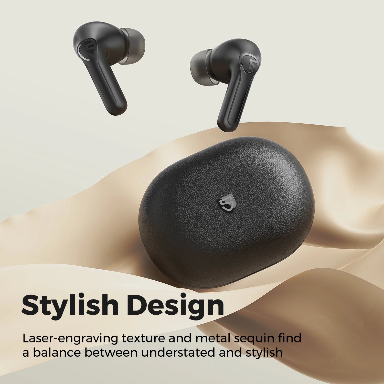 SOUNDPEATS LIFE Wireless Earbuds: Active Noise Cancelling, BT 5.2, AI ENC, 12mm Driver, 25H Playtime