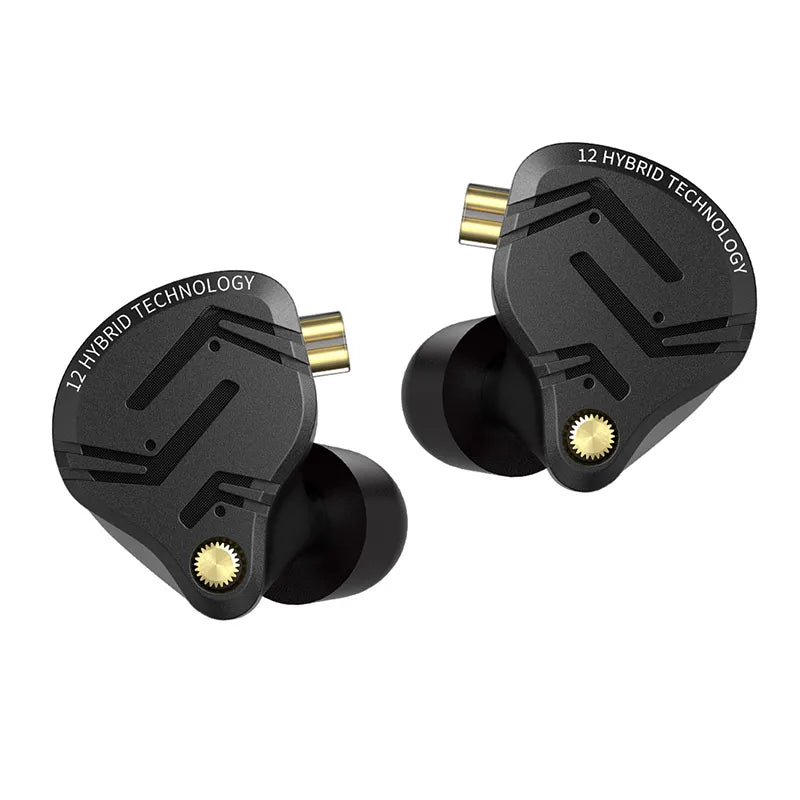 KZ ZS12 PRO X Metal Hybrid HiFi Bass In-Ear Monitors with 1DD+5BA for Music, Sport & Noise Isolation