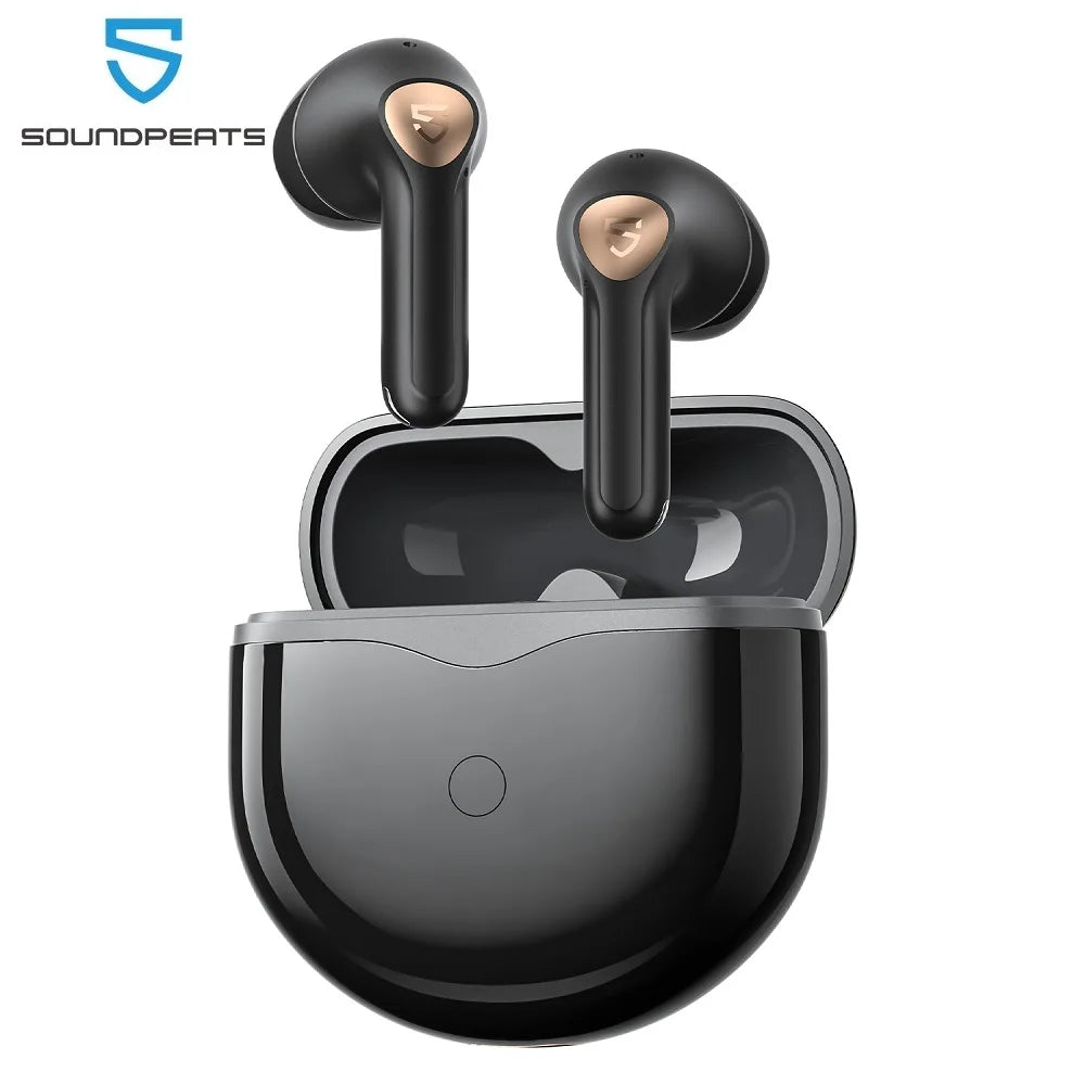 SOUNDPEATS Air4 Lite Wireless Earbuds – Hi-Res Audio, 6-Mic, Multipoint, 30Hrs Battery