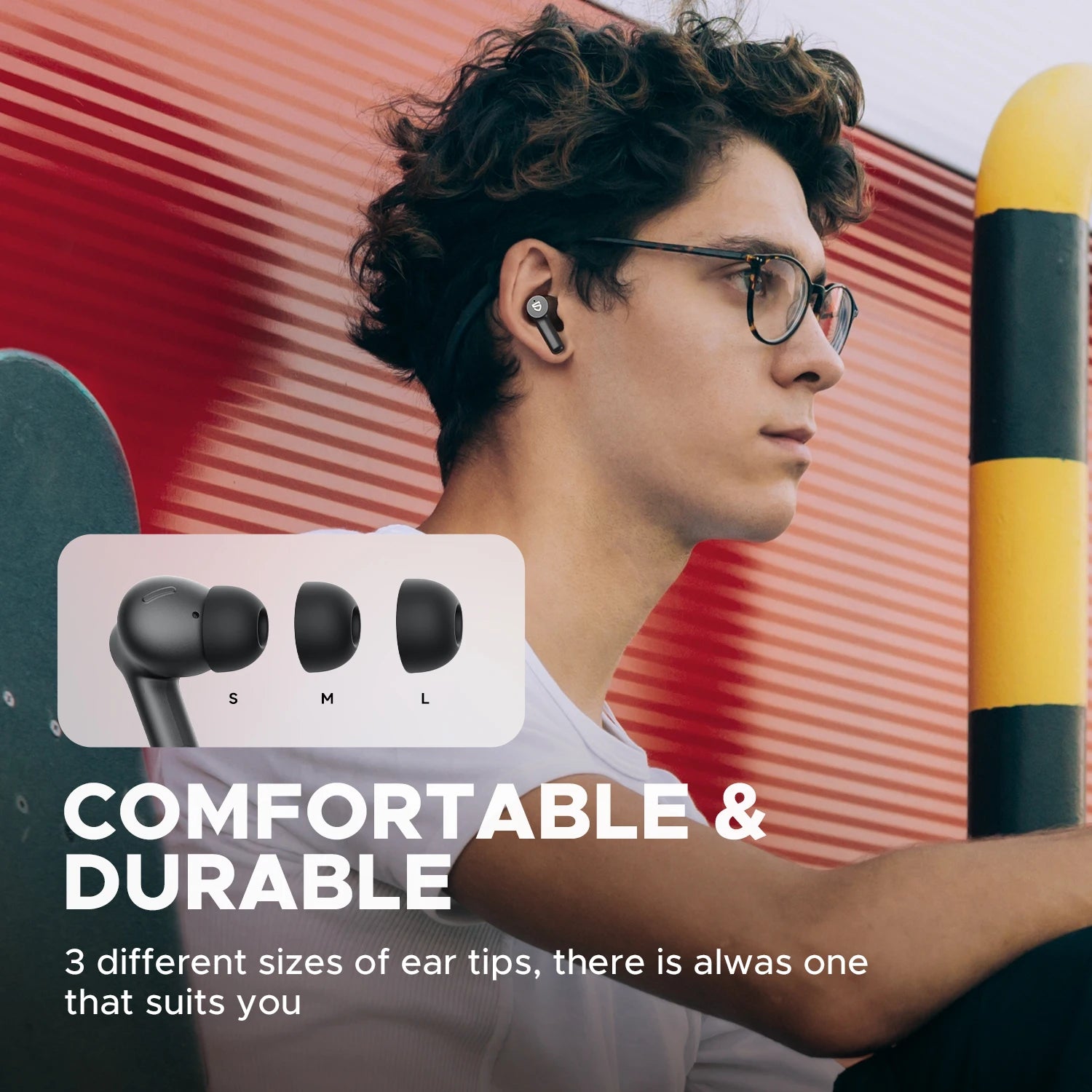 SOUNDPEATS Life3 Wireless Earbuds – Bluetooth 5.3, 4 Drivers, Dual Mic & ENC, Clear Calls, VolCtl