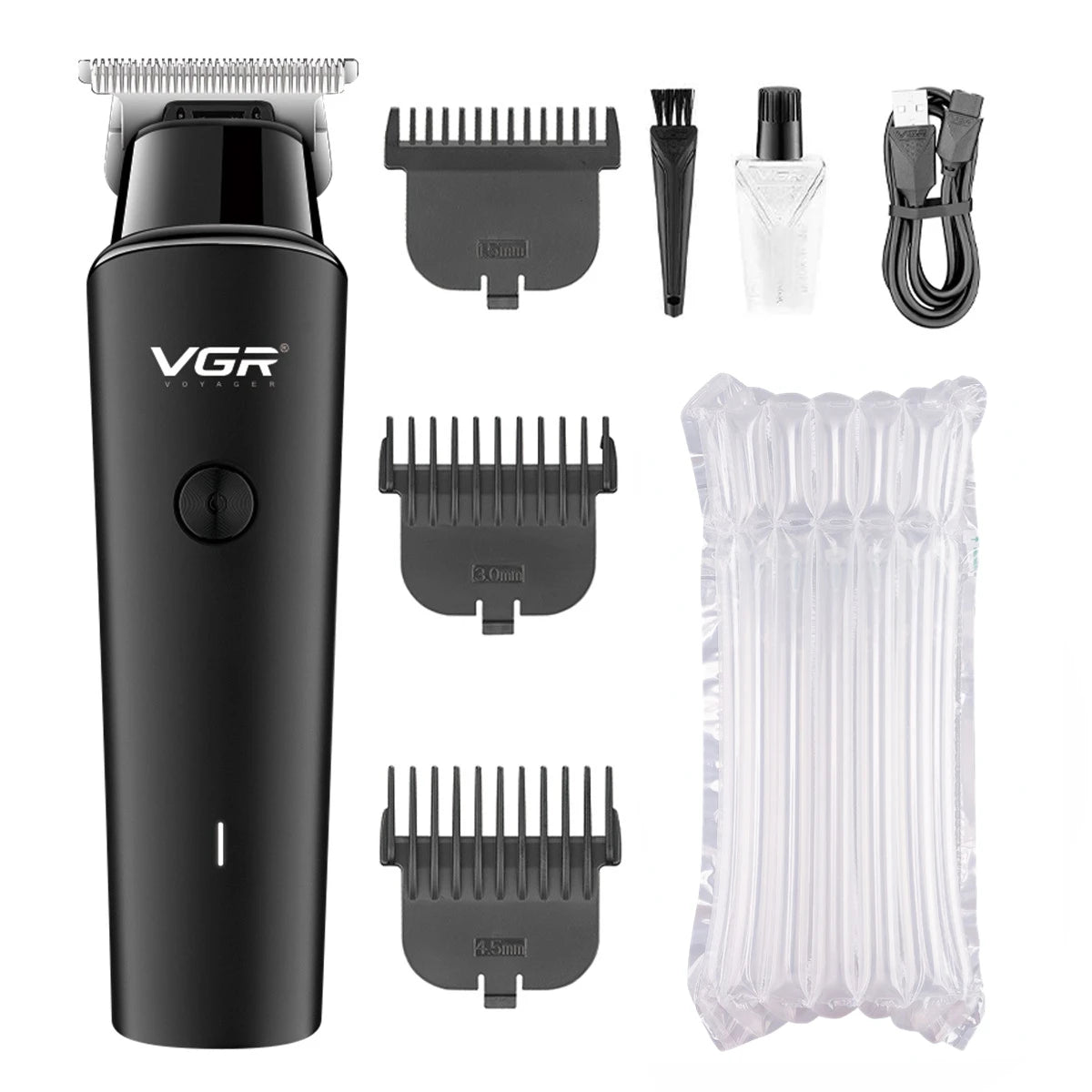 VGR Hair Trimmer Cordless Clipper 0mm Cutting Machine USB Rechargeable Barber Trimmer V-933