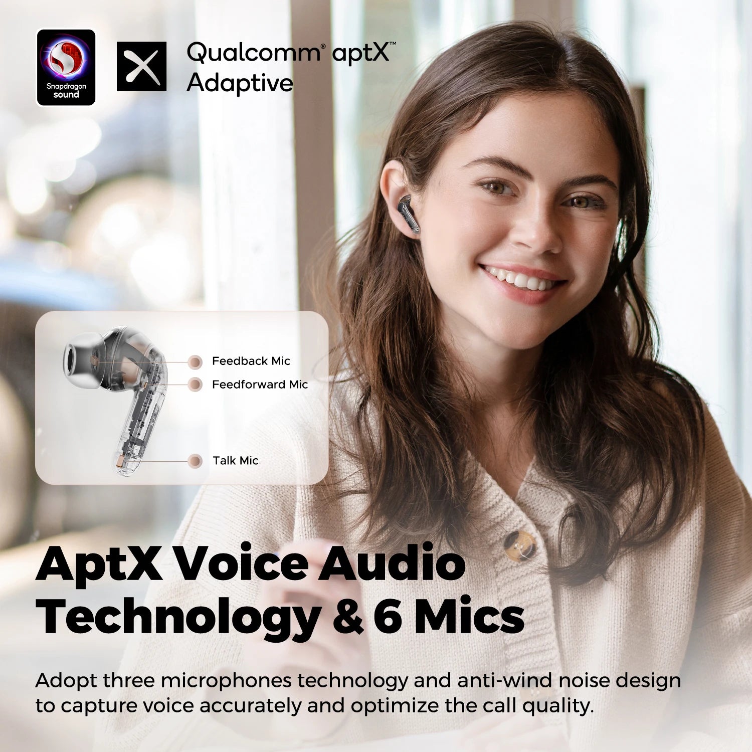 SOUNDPEATS Air4 Pro ANC Wireless Earbuds – Bluetooth 5.3, AptX Adaptive, 26H Playtime