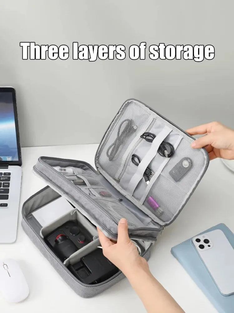 Multifunctional Digital Storage Bag | Data Cable, Headphones, Hard Drive & Accessory Organizer