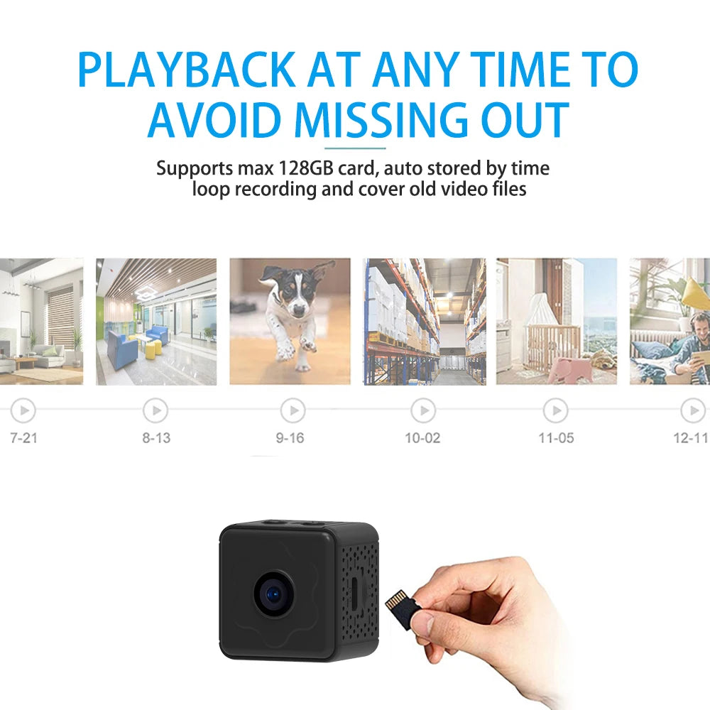 Mini Wireless WiFi Camera with Remote Monitoring and Super-Long Battery Life