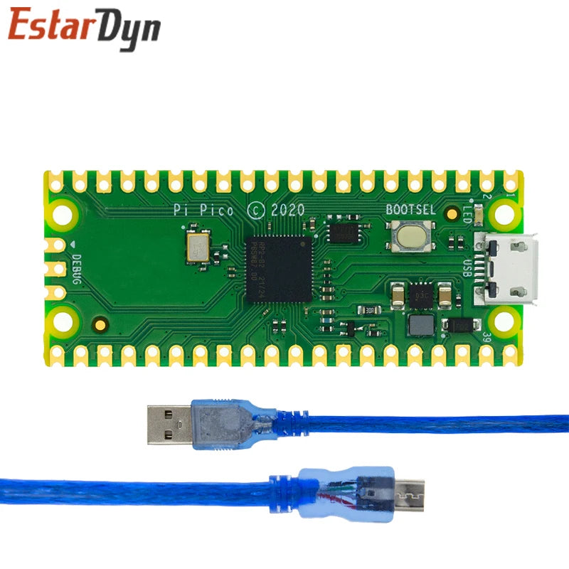 Raspberry Pi Pico Board RP2040 Dual-Core Microcontroller High-Performance Cortex-M0+ Processor