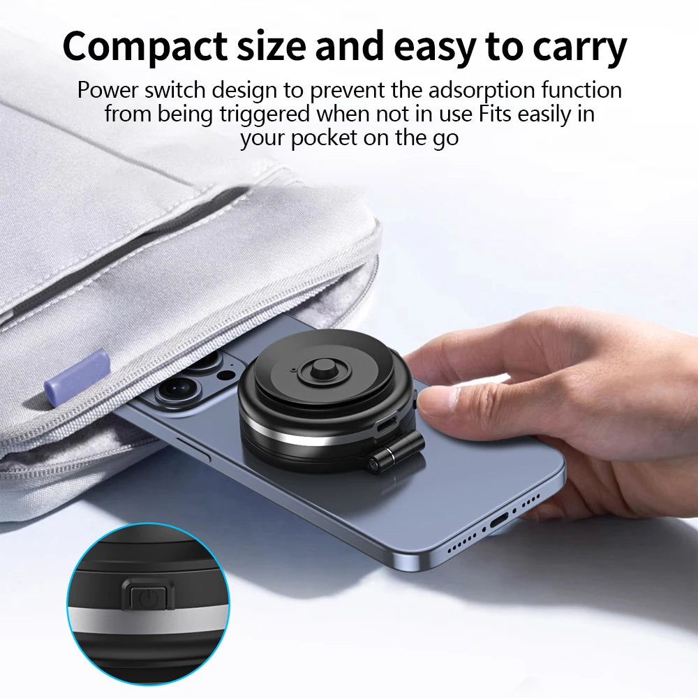 Car Phone Holder Magnetic Mount 360° Rotating Vacuum Adsorption for iPhone 12-16 Pro Max