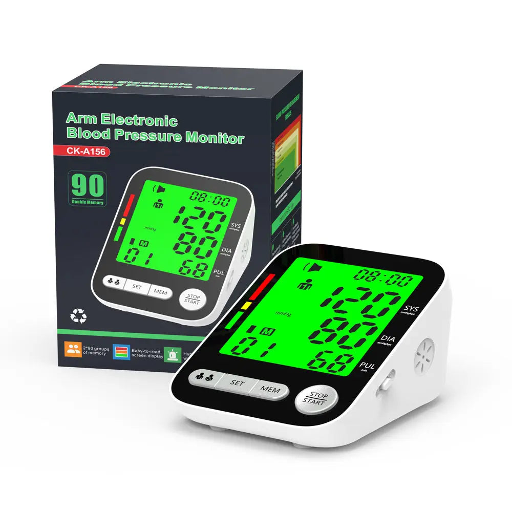 Rechargeable Digital Sphygmomanometer BP Monitor Arm Cuff Blood Pressure Monitor Talking BPM