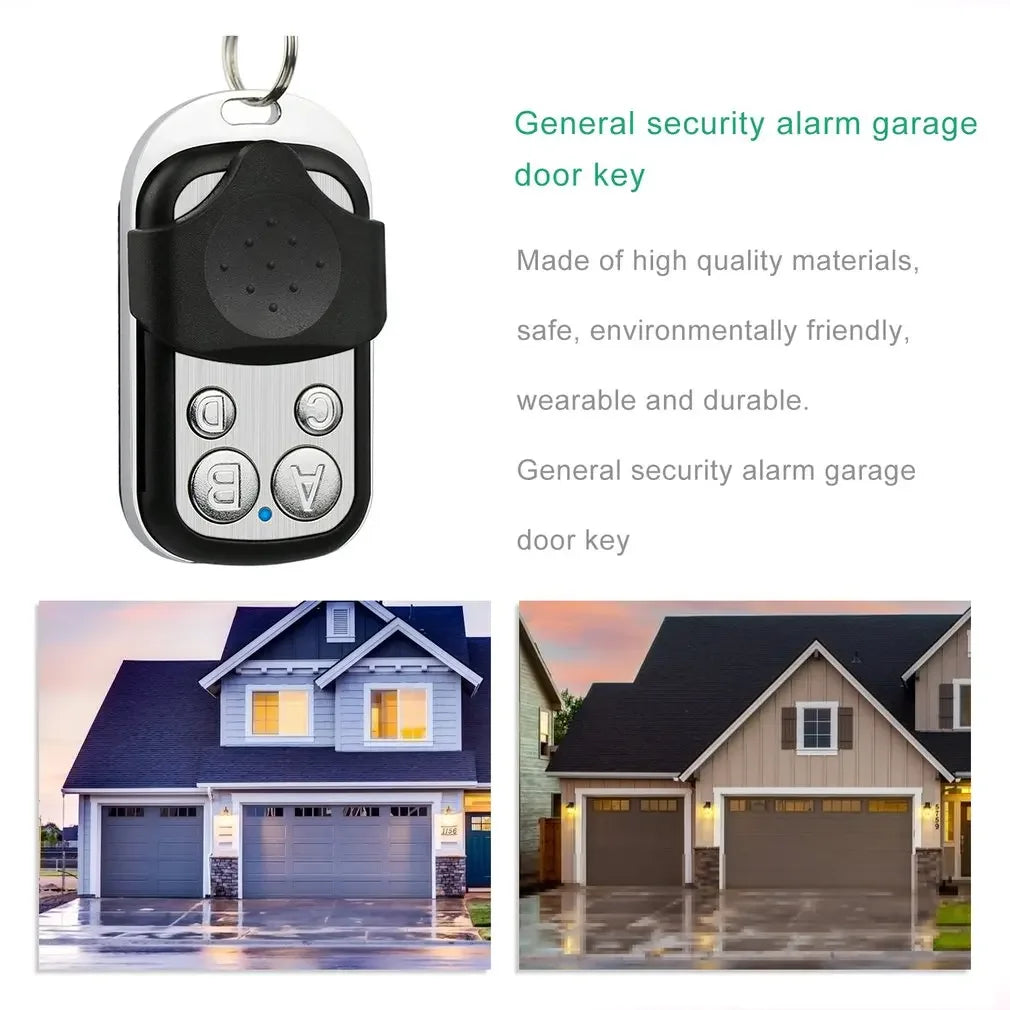 433MHz 4-Channel Remote Control for Garage Doors, Gates, Cars, and Home Devices