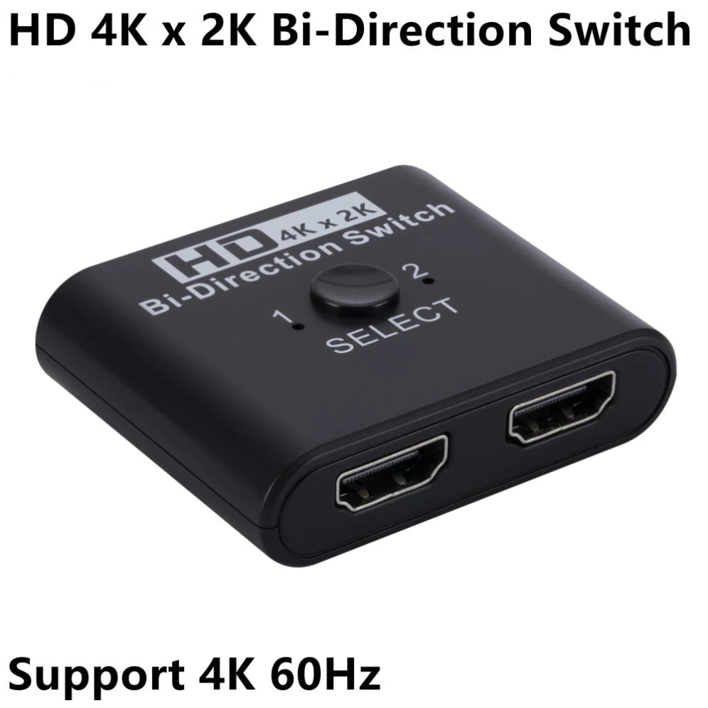 8K 60Hz Bi-Directional HDMI-Compatible Switch Splitter 2-In-1-Out/1-In-2-Out Adapter for PS4 TV Box