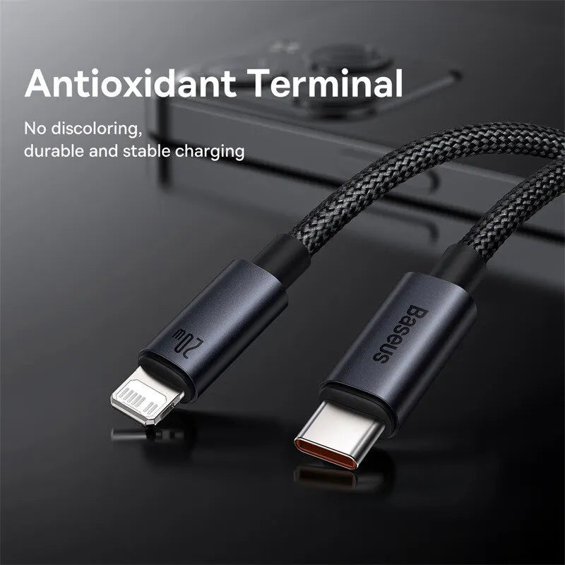 20W PD USB C Cable for iPhone 14 13 12 Pro Max Fast Charging USB C Cable, Data USB Type C Cable