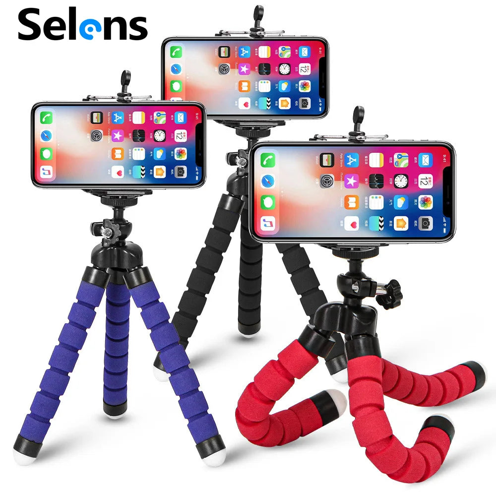 Selens Flexible Octopus Mini Tripod – Compact & Adjustable for Phones & Cameras