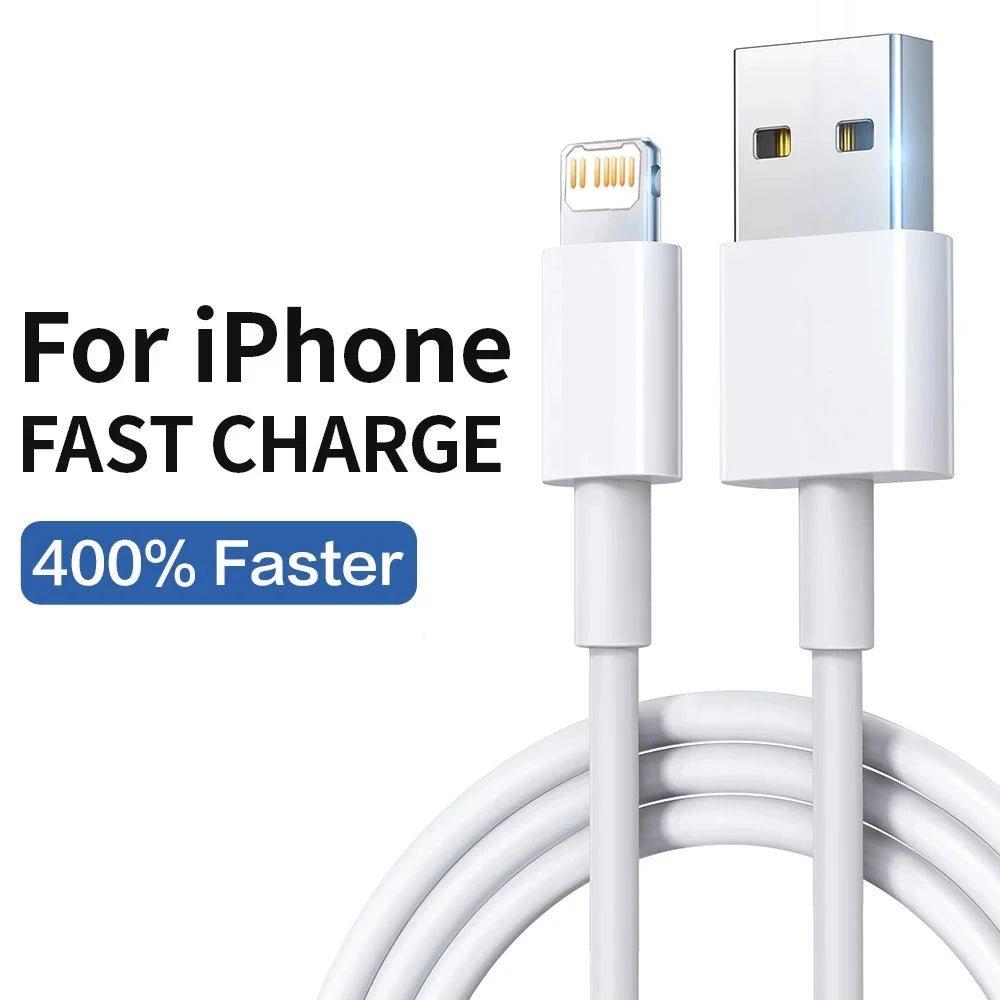 USB Cable for iPhone 14 13 12 11 Pro Max 20W Phone Data Sync Fast Charging Wire Cord 0.25M 1M 2M