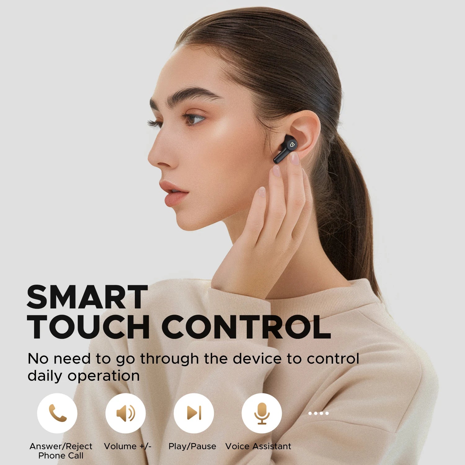 SOUNDPEATS Life3 Wireless Earbuds – Bluetooth 5.3, 4 Drivers, Dual Mic & ENC, Clear Calls, VolCtl