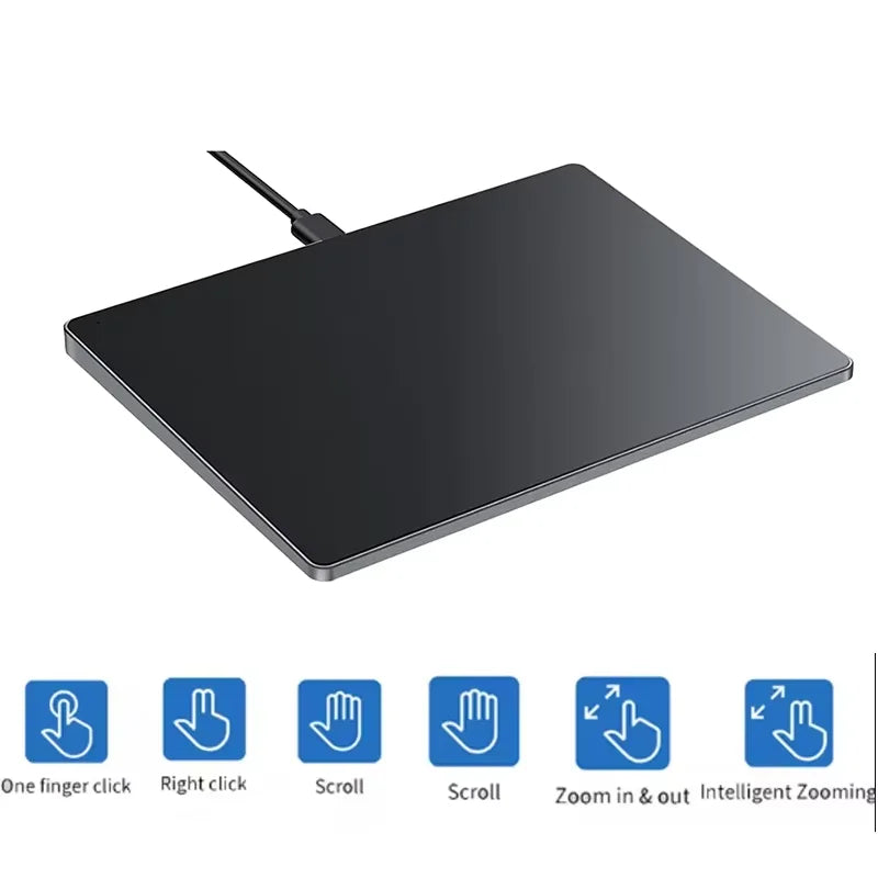 JOMAA Multi-Touch USB Wired Trackpad | Ultra-Slim Aluminum Touchpad for Windows 10/11 PCs & Laptops