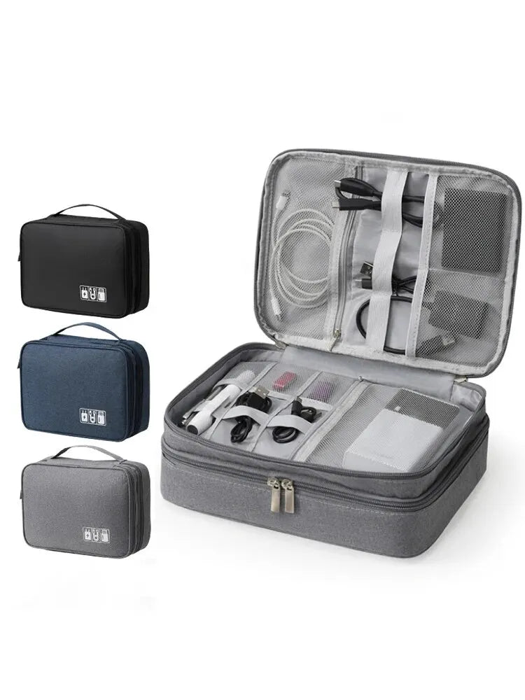 Multifunctional Digital Storage Bag | Data Cable, Headphones, Hard Drive & Accessory Organizer