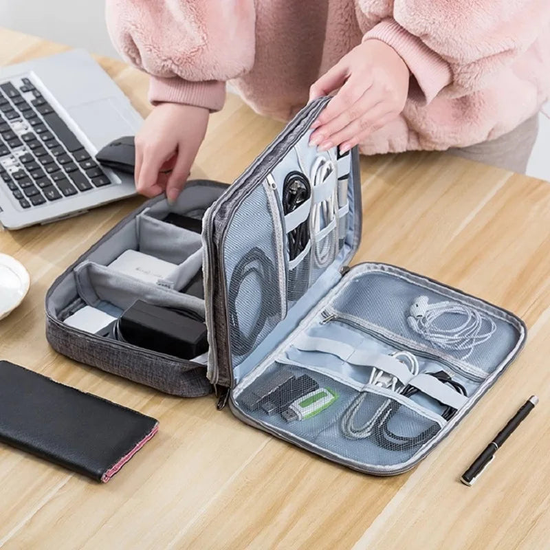 Waterproof Cable Storage Bag: Portable Organizer - Travel-Friendly Electronic Organizer