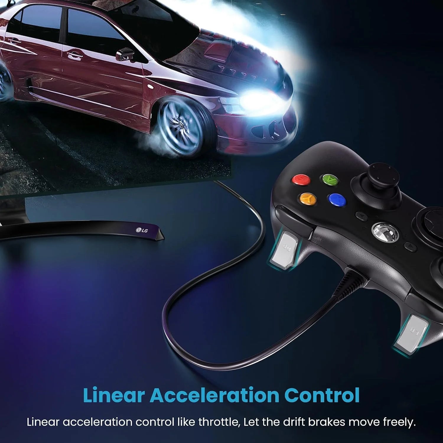 USB Wired Controller for Xbox 360 & PC – High-Performance Gaming Gamepad