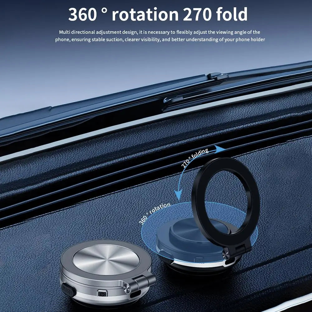 Vacuum Magnetic Suction Cup Phone Holder 360° Swivel Stand for Magsafe Electric Adjustable Mount