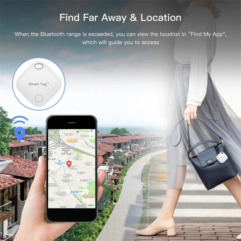 Smart GPS Tracker with Apple Find My App - Anti-Lost Reminder Device for Keys, Pets, Kids & More