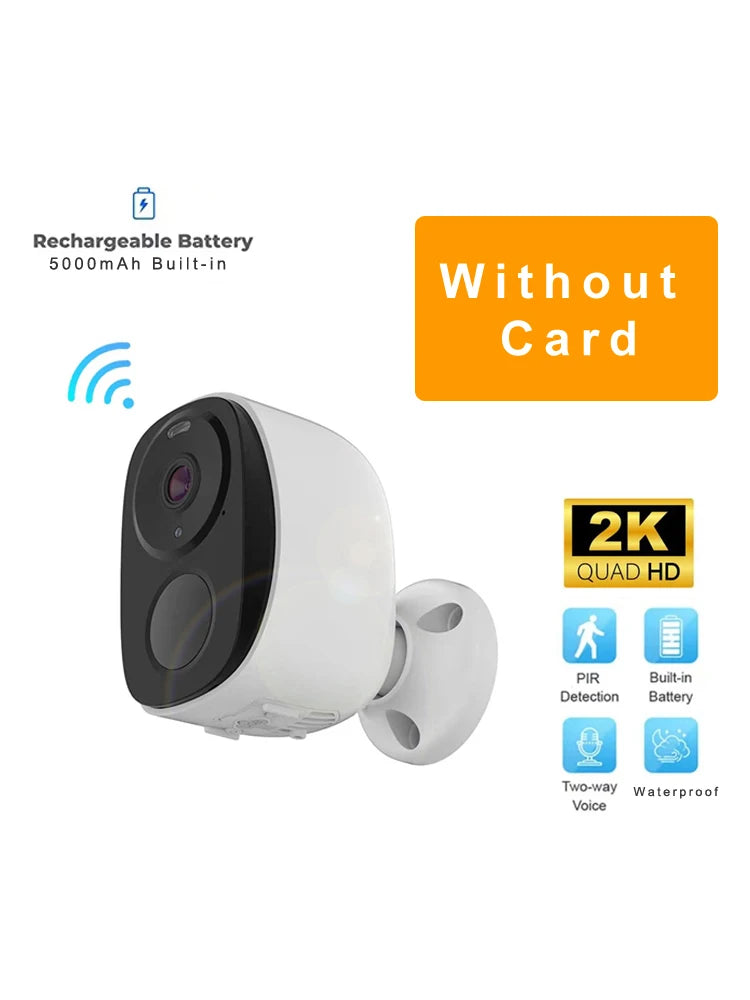 Wireless Outdoor Security Camera, 2K 3MP with Spotlight, Siren, and 2-Way Audio, Waterproof Design