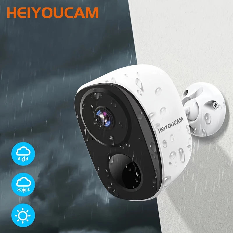 Wireless Outdoor Security Camera, 2K 3MP with Spotlight, Siren, and 2-Way Audio, Waterproof Design