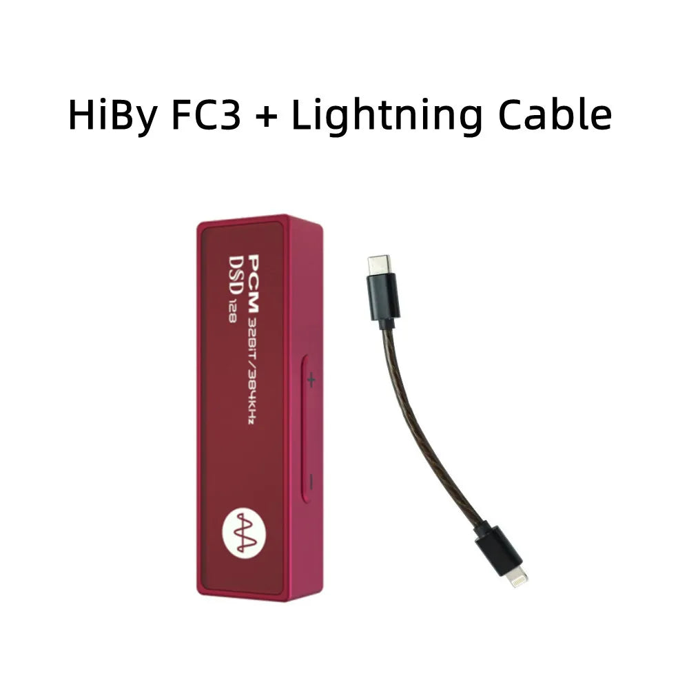 HiBy FC3 Portable MQA 4X USB DAC Headphone Amp DSD128 3.5mm HiFi Audio Decoder Android iOS Mac Win10