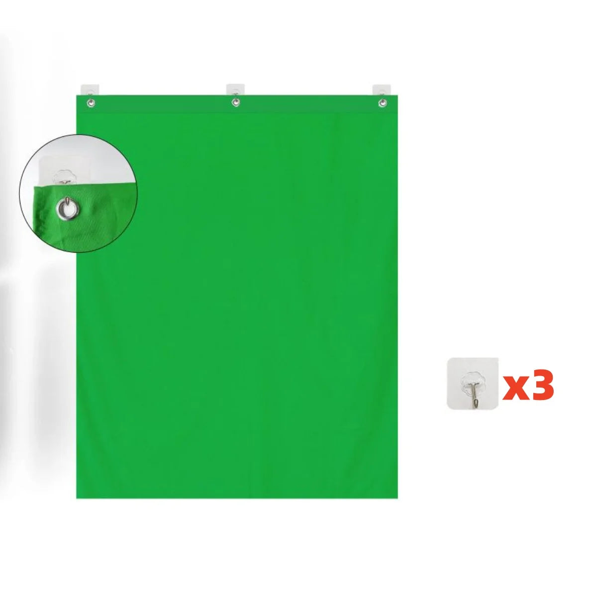 HUANYINGBJB Photography Backdrop – White/Black/Blue/Green Chroma Key Muslin Background