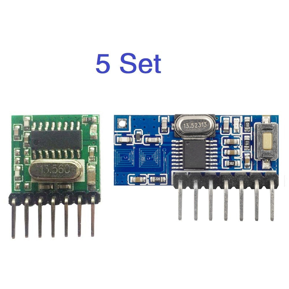 QIACHIP 433mhz Wireless Wide Voltage Coding Transmitter + Decoding Receiver 4 Channel Output