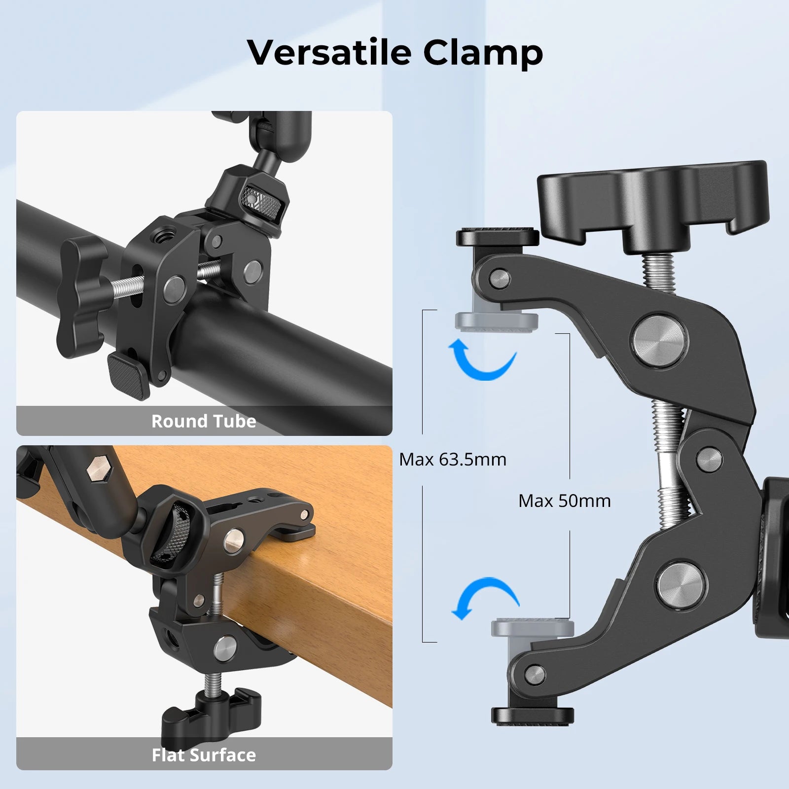 Magic Arm with Crab Clamp Kit – Adjustable Tripod Mount & Boom Arm for Smartphones & Cameras