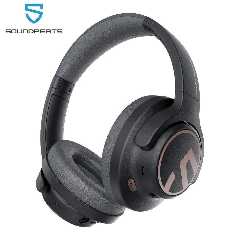 SOUNDPEATS Space Headphones – Bluetooth 5.3, Hybrid ANC, 123H Play, Multipoint Connection