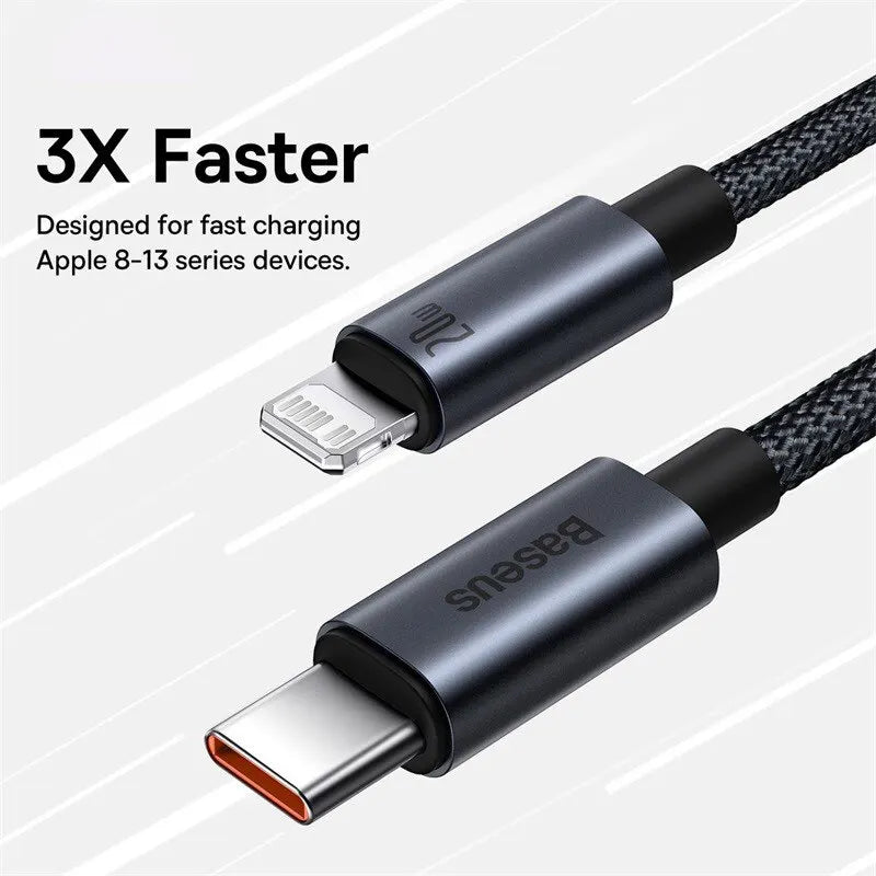 20W PD USB C Cable for iPhone 14 13 12 Pro Max Fast Charging USB C Cable, Data USB Type C Cable